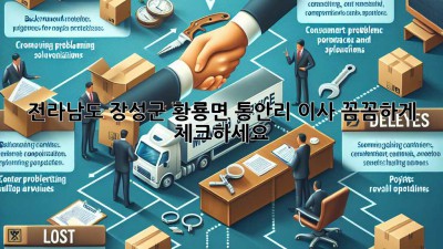 전라남도 장성군 황룡면 통안리 이사, 꼼꼼하게 체크하세요!