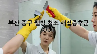 부산 중구 웰빙 청소✨ 새집증후군 OUT! 🏡
